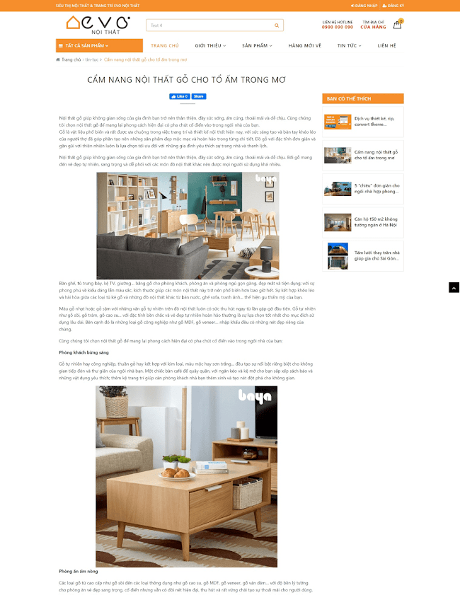 Template blogspot bán hàng nội thất cao cấp